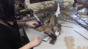 Floristry students prepare for arley hall