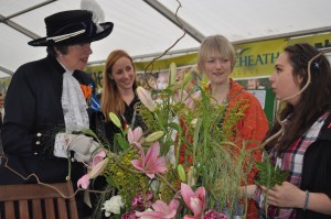 High Sheriff of Cheshire Susan Sellers chats to florists