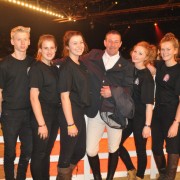 Equine students with Guy Williams