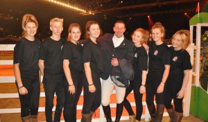 Equine students with Guy Williams