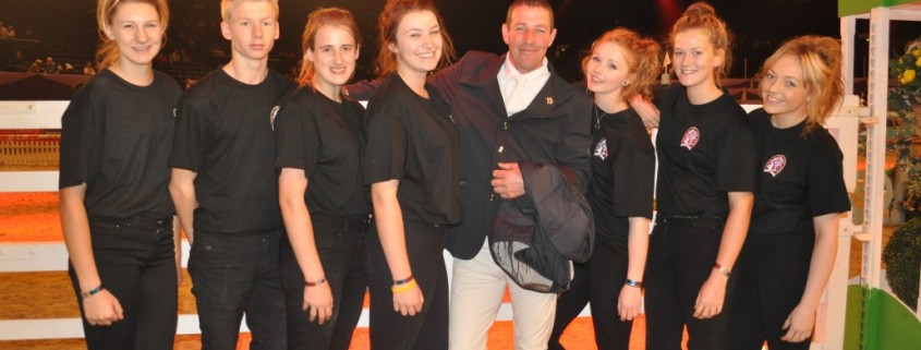 Equine students with Guy Williams