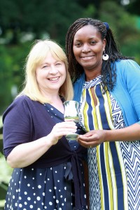 Gilly Hughes and Damaris Kuria win Access to Higher Education top students' accolade at Reaseheath Further Education Awards Ceremony 2014