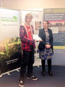 Young Horticulturalist of the Year regional winner with Reaseheath's Sarah Hopkinson