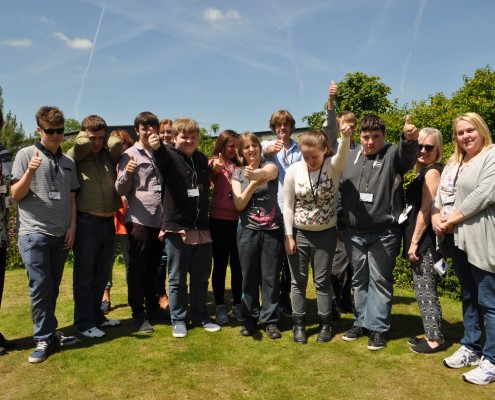 Thumbs up from Greenbank School, Northwich