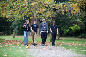 Students on campus at Reaseheath College