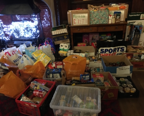 Record Christmas Foodbank collection by students and staff - Reaseheath ...