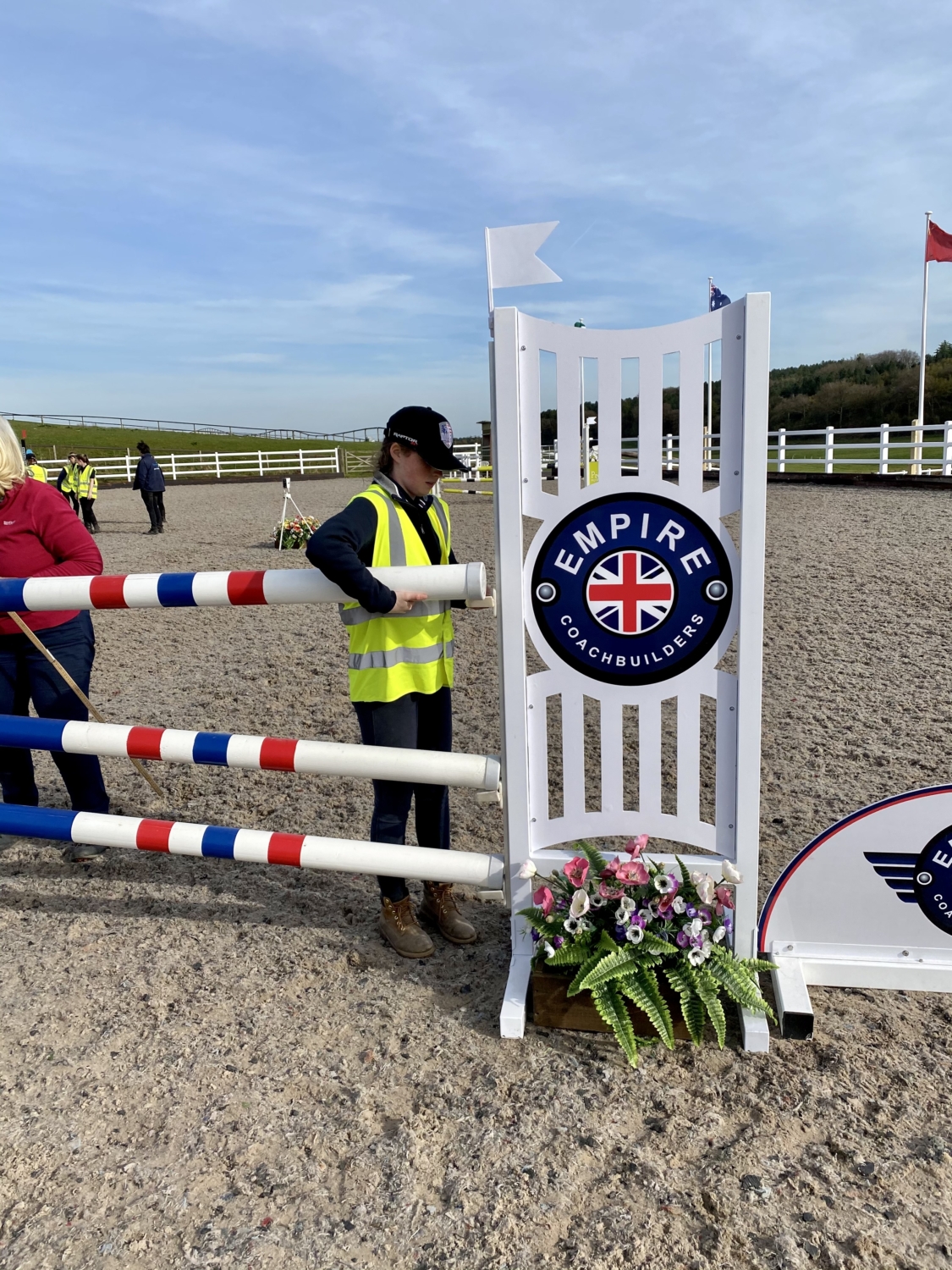 Our equine arena party enjoys helping out at Kelsall Hill Equestrian
