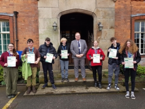 Group image of Reaseheath College's Student of the Term - Spring 2024