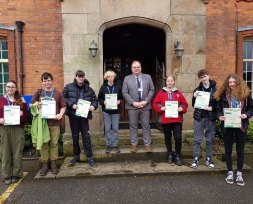 Group image of Reaseheath College's Student of the Term - Spring 2024