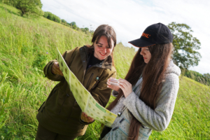 Lecturer Jasmine Hulse with one of the Conservation students.