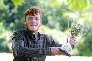 Ollie Wilson, winner of the Cross College Award EC Collins Trophy for Best Contribution to College Life.