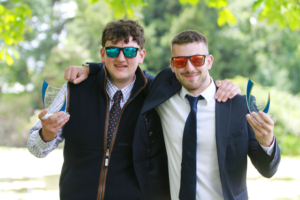 9. James Pennington – who won two awards Best Overall Student in Agriculture and the Reaseheath Food Technology Award for Most Outstanding Contribution – alongside James Tipton, Best Overall Student in Agriculture.