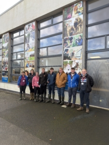 Delegates pose in front of Reaseheath’s land-based science facilities. The college’s collaboration with Holstein UK highlights a shared commitment to strengthening skills and leadership within the sector.