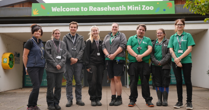 Reaseheath Mini Zoo keepers’ team following BIAZA accreditation